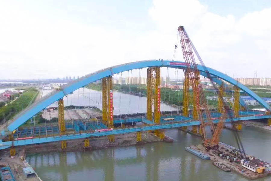 Puxing-Autobahnbrücke auf der Dalu-Linie, Shanghai