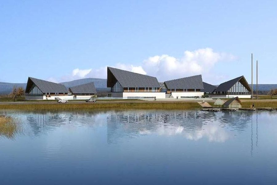 Touristisches Servicezentrum am Yangcheng-See